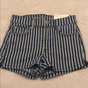 American eagle striped shorts